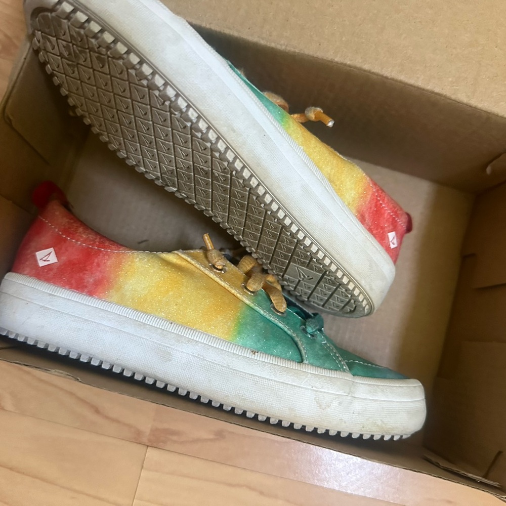 Girls Sperry size 13 multicolor